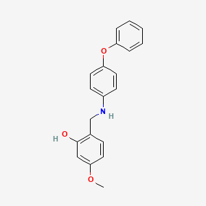 5-Methoxy-2-[(4-phenoxyanilino)methyl]benzenol