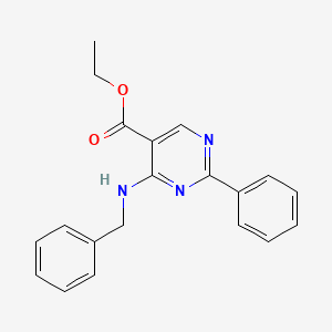 Ethyl 4-(benzylamino)-2-phenylpyrimidine-5-carboxylate