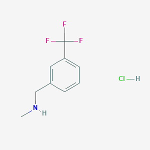 molecular formula C9H11ClF3N B3153777 Methyl({[3-(trifluoromethyl)phenyl]methyl})amine hydrochloride CAS No. 76532-32-6