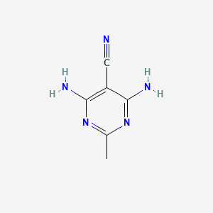 molecular formula C6H7N5 B3153795 4,6-Diamino-2-methylpyrimidine-5-carbonitrile CAS No. 76587-28-5