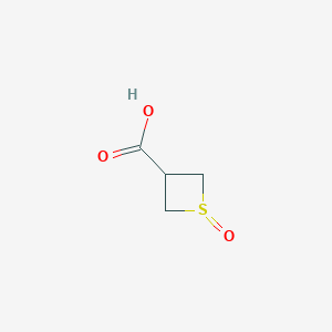 molecular formula C4H6O3S B3153816 1-oxothietane-3-carboxylic acid CAS No. 766-14-3