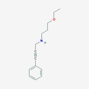 N-(3-ethoxypropyl)-N-(3-phenyl-2-propynyl)amine