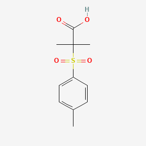 2-Methyl-2-(4-methylbenzenesulfonyl)propanoic acid