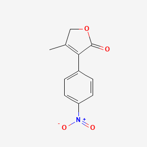molecular formula C11H9NO4 B3153960 4-Methyl-3-(4-nitrophenyl)-2,5-dihydrofuran-2-one CAS No. 7692-92-4