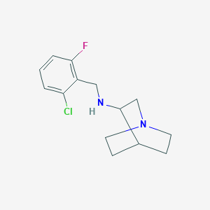 molecular formula C14H18ClFN2 B315398 N-(2-Chloro-6-fluorobenzyl)quinuclidin-3-amine 