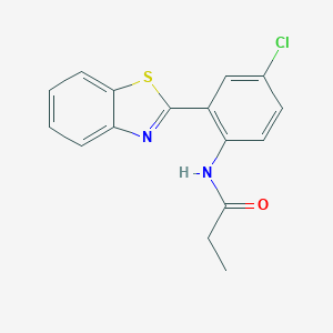 N-[2-(1,3-benzothiazol-2-yl)-4-chlorophenyl]propanamide