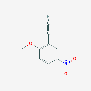 molecular formula C9H7NO3 B3154072 2-Methoxy-5-nitrophenylacetylene CAS No. 77123-62-7