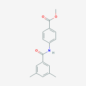 molecular formula C17H17NO3 B315410 Methyl 4-[(3,5-dimethylbenzoyl)amino]benzoate 