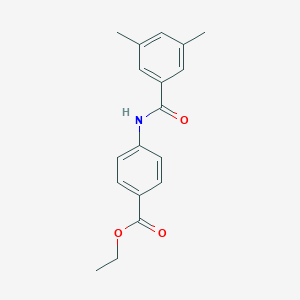 molecular formula C18H19NO3 B315411 Ethyl 4-[(3,5-dimethylbenzoyl)amino]benzoate 