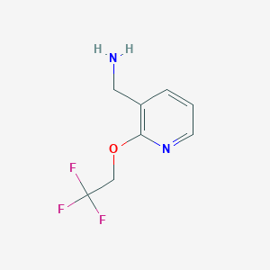 [2-(2,2,2-Trifluoroethoxy)pyridin-3-yl]methanamine