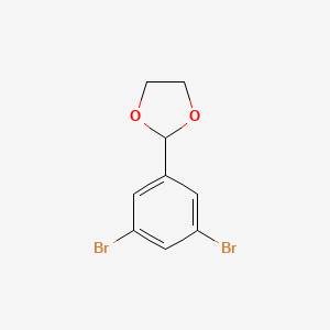 molecular formula C9H8Br2O2 B3154207 2-(3,5-Dibromophenyl)-1,3-dioxolane CAS No. 773094-77-2