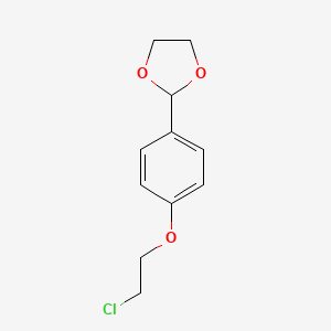 molecular formula C11H13ClO3 B3154213 Dox-Ph-PEG1-Cl 
