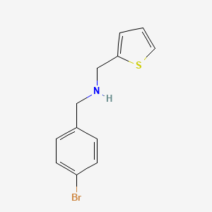 molecular formula C12H12BrNS B3154277 [(4-BROMOPHENYL)METHYL](THIOPHEN-2-YLMETHYL)AMINE CAS No. 774190-84-0