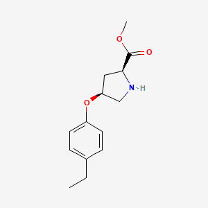 Methyl (2S,4S)-4-(4-ethylphenoxy)-2-pyrrolidinecarboxylate