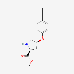 Methyl (2S,4S)-4-[4-(tert-butyl)phenoxy]-2-pyrrolidinecarboxylate