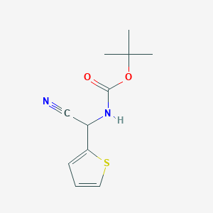 tert-butyl N-[cyano(thiophen-2-yl)methyl]carbamate
