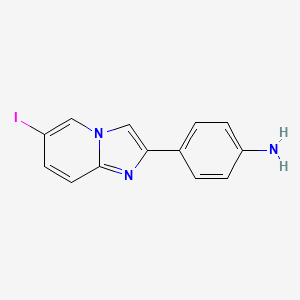 4-(6-Iodoimidazo[1,2-a]pyridin-2-yl)aniline