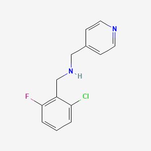molecular formula C13H12ClFN2 B3154358 2-Chloro-6-fluorobenzyl)(pyridin-4-ylmethyl)amine CAS No. 774554-66-4