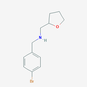 molecular formula C12H16BrNO B315436 N-(4-bromobenzyl)-1-(tetrahydrofuran-2-yl)methanamine 