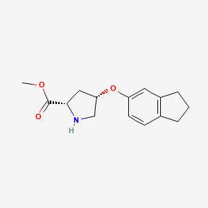 Methyl (2S,4S)-4-(2,3-dihydro-1H-inden-5-yloxy)-2-pyrrolidinecarboxylate