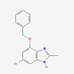 7-(benzyloxy)-5-bromo-2-methyl-1H-benzo[d]imidazole