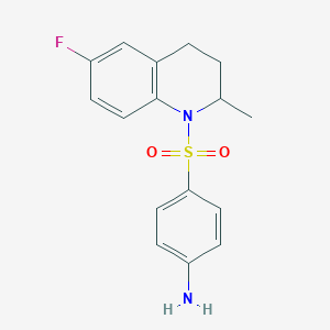 4-[(6-fluoro-2-methyl-3,4-dihydroquinolin-1(2H)-yl)sulfonyl]aniline