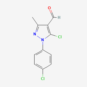 5-Chloro-1-(4-chlorophenyl)-3-methylpyrazole-4-carbaldehyde