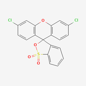 molecular formula C19H10Cl2O4S B3154409 Spiro[3H-2,1-benzoxathiole-3,9'-[9H]xanthene], 3',6'-dichloro-, 1,1-dioxide CAS No. 77545-45-0