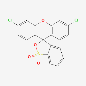 Spiro[3H-2,1-benzoxathiole-3,9'-[9H]xanthene], 3',6'-dichloro-, 1,1-dioxide
