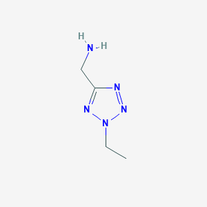 molecular formula C4H9N5 B3154452 2H-Tetrazole-5-methanamine, 2-ethyl- CAS No. 777014-89-8