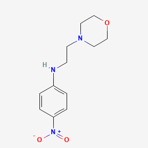 molecular formula C12H17N3O3 B3154489 N-(2-Morpholinoethyl)-4-nitroaniline CAS No. 77755-81-8
