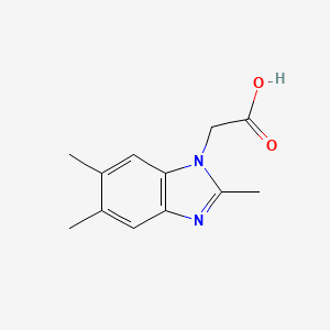 molecular formula C12H14N2O2 B3154514 (2,5,6-Trimethyl-benzoimidazol-1-yl)-acetic acid CAS No. 778535-15-2