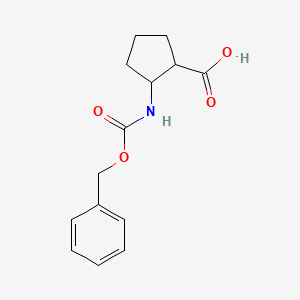 molecular formula C14H17NO4 B3154525 2-Benzyloxycarbonylamino-cyclopentanecarboxylic acid CAS No. 778598-29-1