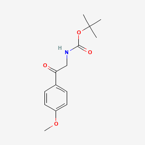 molecular formula C14H19NO4 B3154533 tert-butyl N-[2-(4-methoxyphenyl)-2-oxoethyl]carbamate CAS No. 778617-61-1
