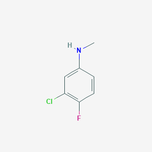 molecular formula C7H7ClFN B3154548 3-Chloro-4-fluoro-N-methylaniline CAS No. 77898-24-9