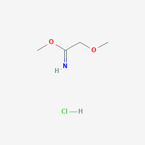 molecular formula C4H10ClNO2 B3154609 Methyl 2-methoxyacetimidate hydrochloride CAS No. 77998-69-7