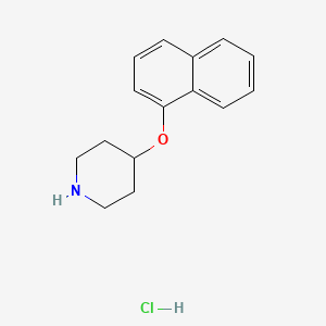 molecular formula C15H18ClNO B3154626 1-Naphthyl 4-piperidinyl ether hydrochloride CAS No. 78055-80-8