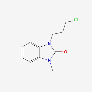 molecular formula C11H13ClN2O B3154640 1-(3-chloropropyl)-3-methyl-1H-benzo[d]imidazol-2(3H)-one CAS No. 78056-57-2
