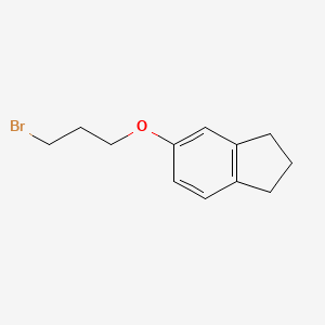 1H-Indene, 5-(3-bromopropoxy)-2,3-dihydro-