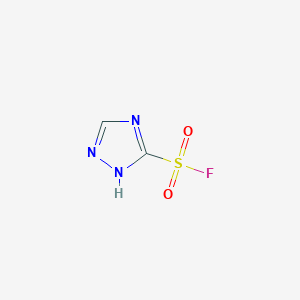 molecular formula C2H2FN3O2S B3154689 4H-1,2,4-triazole-3-sulfonyl fluoride CAS No. 78201-15-7