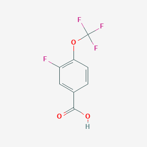 molecular formula C8H4F4O3 B031547 3-Fluoro-4-(trifluoromethoxy)benzoic acid CAS No. 886498-89-1