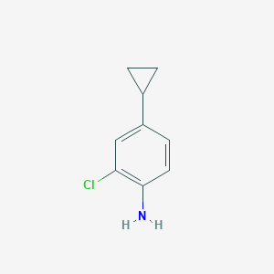 molecular formula C9H10ClN B3154721 2-Chloro-4-cyclopropylaniline CAS No. 78242-79-2