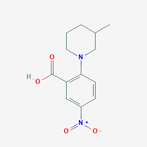 molecular formula C13H16N2O4 B3154722 5-Nitro-2-(3-Methylpiperidin-1-yl)benzoic acid CAS No. 78243-26-2