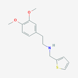 molecular formula C15H19NO2S B315474 2-(3,4-dimethoxyphenyl)-N-(thiophen-2-ylmethyl)ethanamine CAS No. 502935-35-5