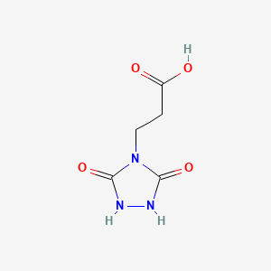 molecular formula C5H7N3O4 B3154754 3-(3,5-Dioxo-1,2,4-triazolidin-4-yl)propanoic acid CAS No. 78409-59-3