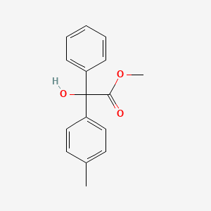 molecular formula C16H16O3 B3154772 Methyl 2-hydroxy-2-phenyl-2-(p-tolyl)acetate CAS No. 78430-35-0
