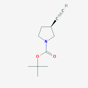 molecular formula C11H17NO2 B3154793 (S)-1-Boc-3-Ethynylpyrrolidine CAS No. 785051-40-3