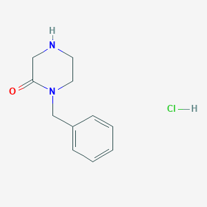 molecular formula C11H15ClN2O B3154810 1-Benzylpiperazin-2-one hydrochloride CAS No. 78551-58-3