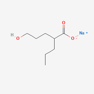 Sodium 5-hydroxy-2-propylpentanoate