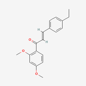 (2E)-1-(2,4-Dimethoxyphenyl)-3-(4-ethylphenyl)prop-2-en-1-one